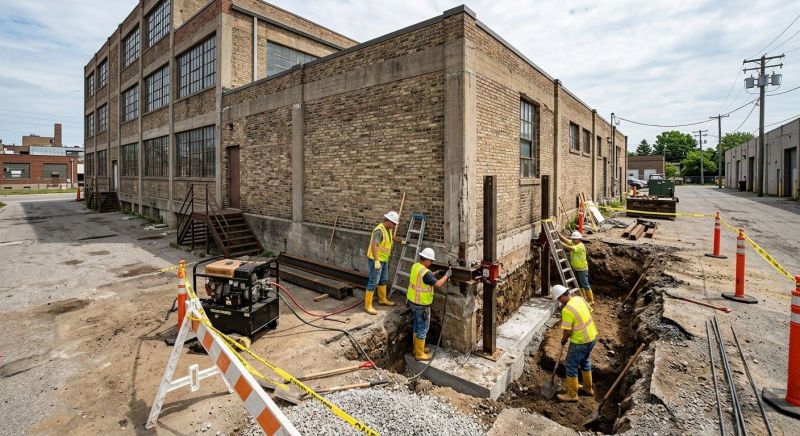 Building Foundation Repair in Medford, MA