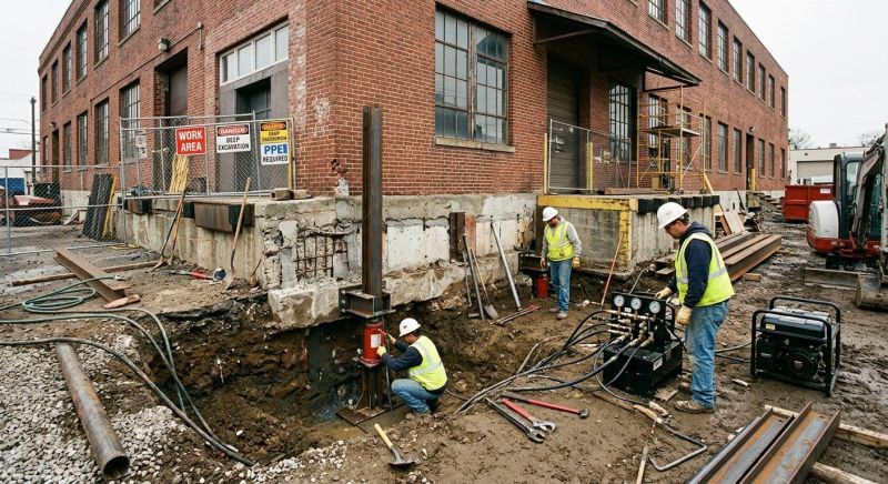 Building Foundation Repair in Norwood, MA