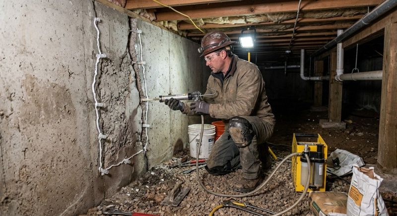 Concrete Foundation Repair in Kingston, MA