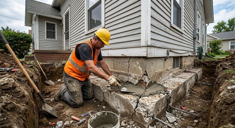 Cracked Foundation Repair in Chestnut Hill, MA
