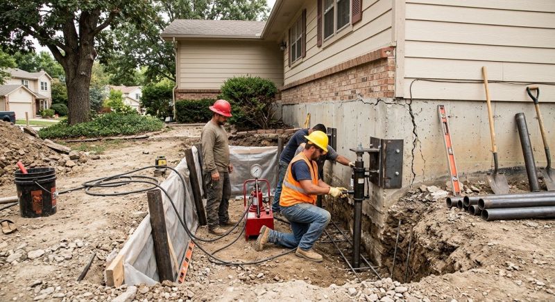Cracked Foundation Repair in Everett, MA