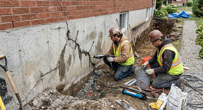 Cracked Foundation Repair in Hanover, MA