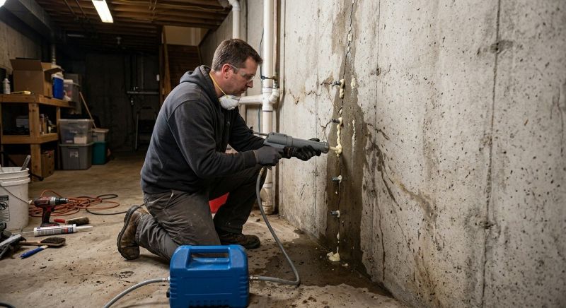 Cracked Foundation Repair in Hanson, MA