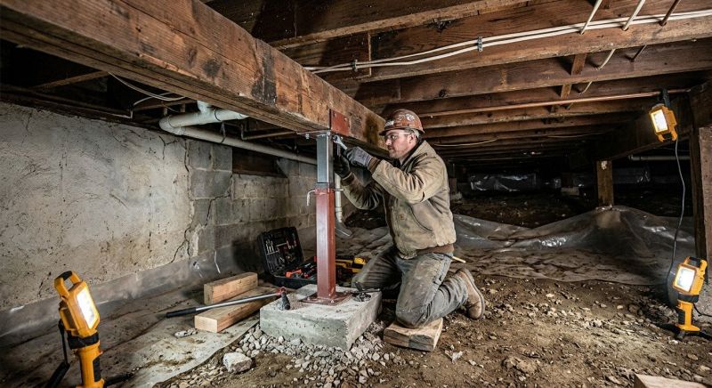 Crawlspace Foundation Repair in East Walpole, MA