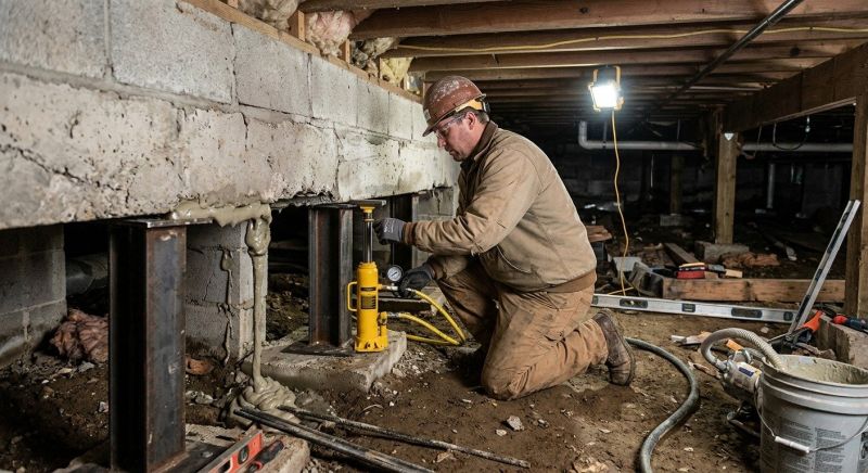 Crawlspace Foundation Repair in Newton Center, MA