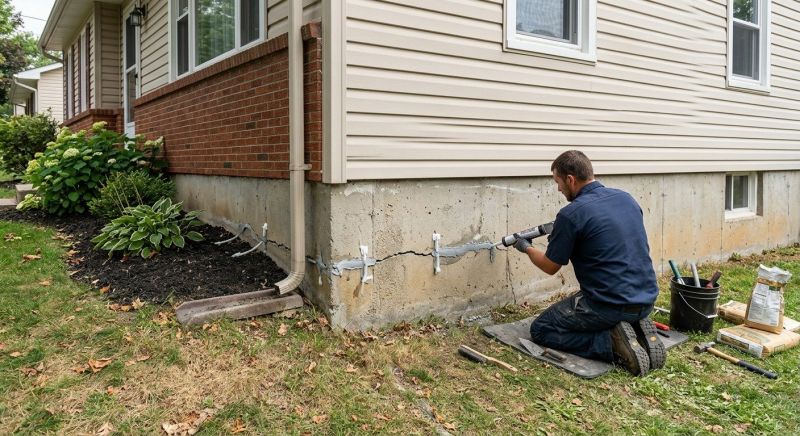 Foundation Crack Repair in Norwell, MA
