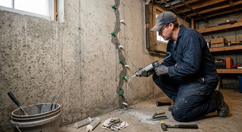 Foundation Crack Repair in Norwood, MA