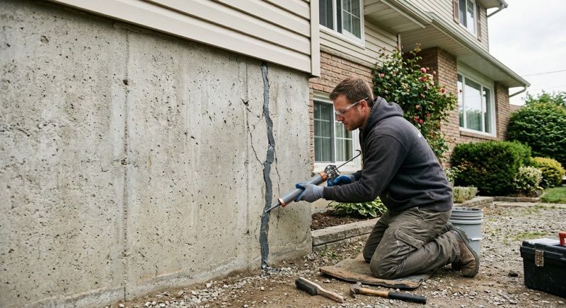 Foundation Crack Sealing in Scituate, MA