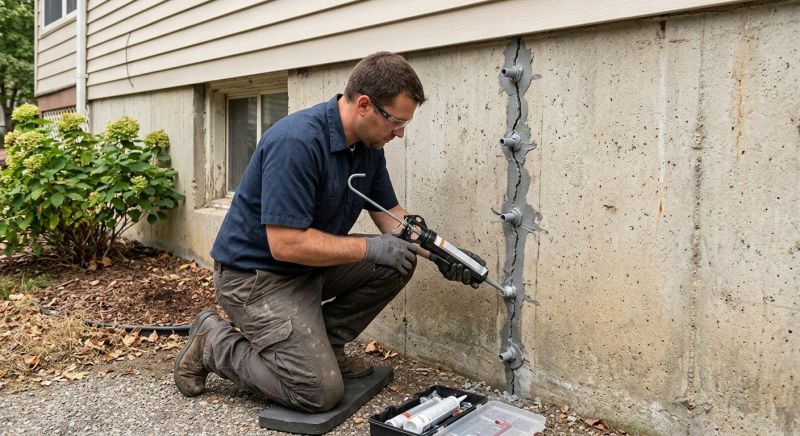 Foundation Crack Sealing in Scituate, MA