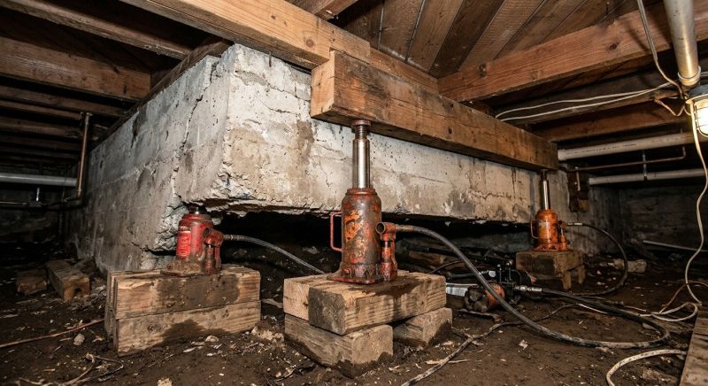 Foundation Jacking in Dedham, MA