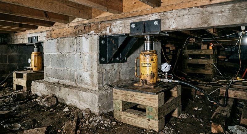 Foundation Jacking in East Bridgewater, MA