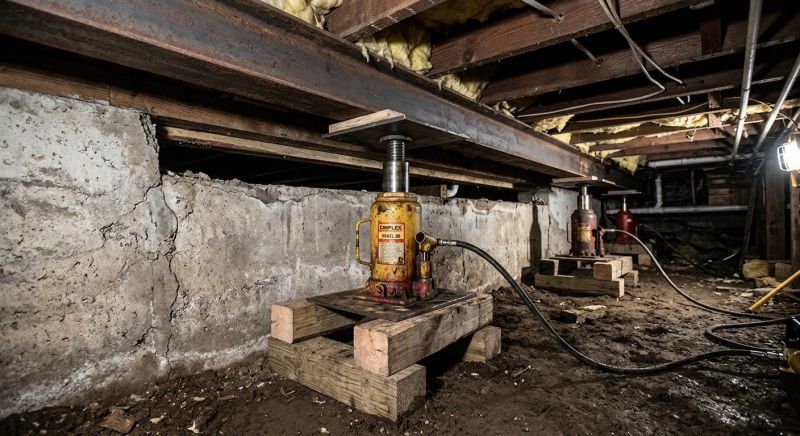 Foundation Jacking in Hanson, MA