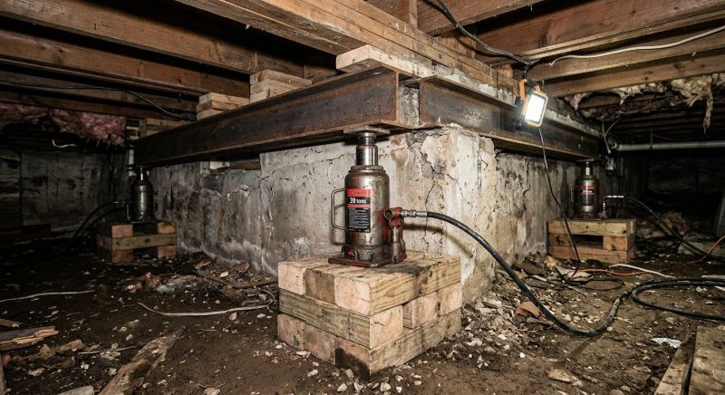 Foundation Jacking in Hyde Park, MA
