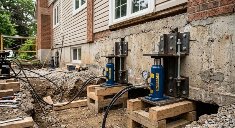Foundation Jacking in Milton, MA