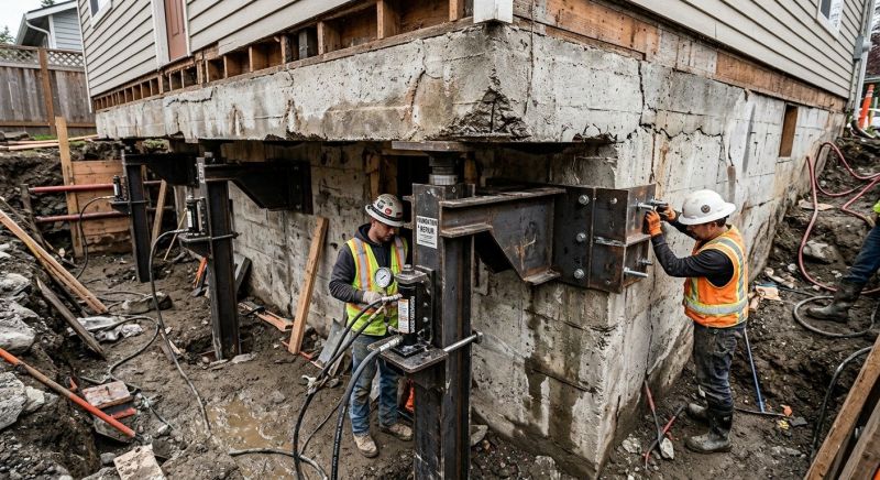 Foundation Lifting in Brockton, MA
