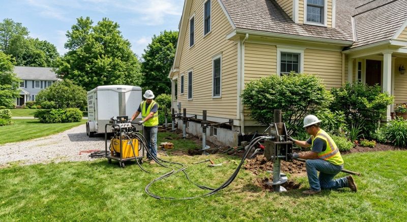Foundation Lifting in Norfolk County, MA
