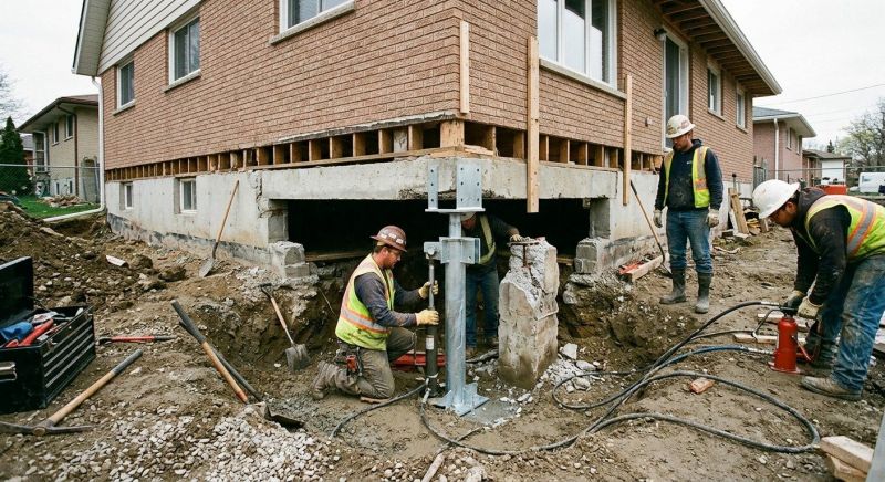 Foundation Pier Repair in Scituate, MA
