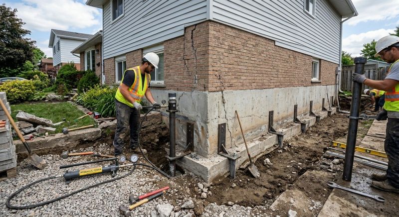 Foundation Stabilizing in Milton, MA
