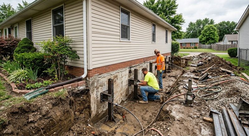 Foundation Stabilizing in Raynham, MA