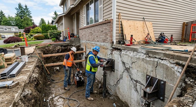 Home Foundation Repair in Marshfield, MA