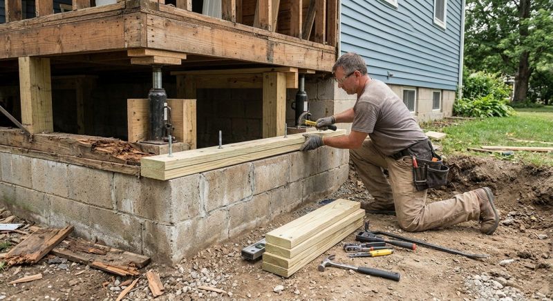 House Foundation Repair in Malden, MA