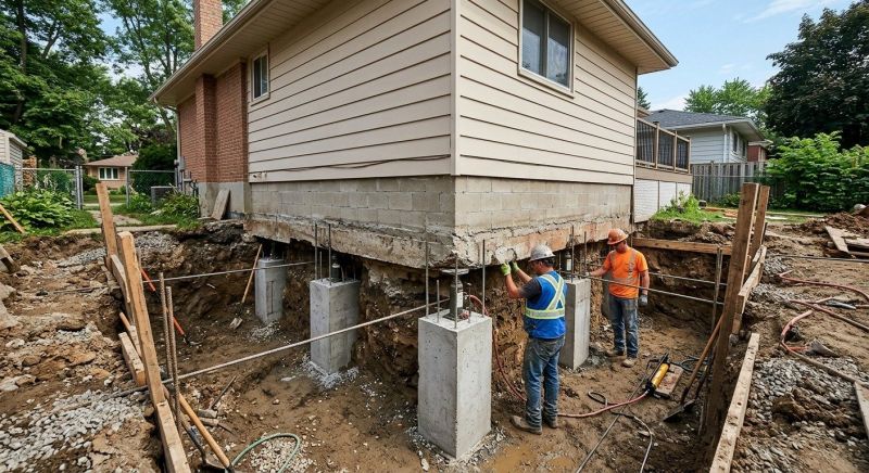 House Underpinning in Scituate, MA