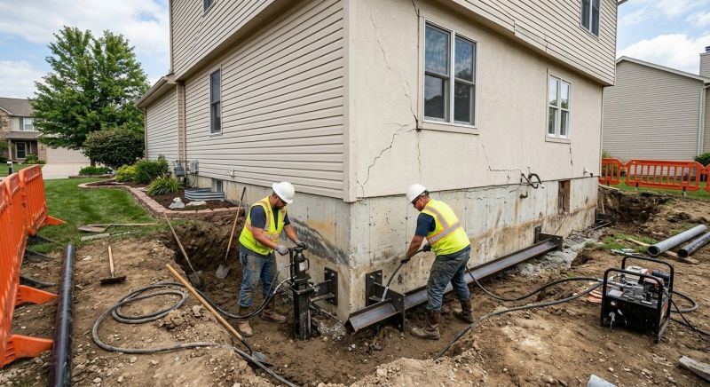 Sinking Foundation Repair in Chelsea, MA