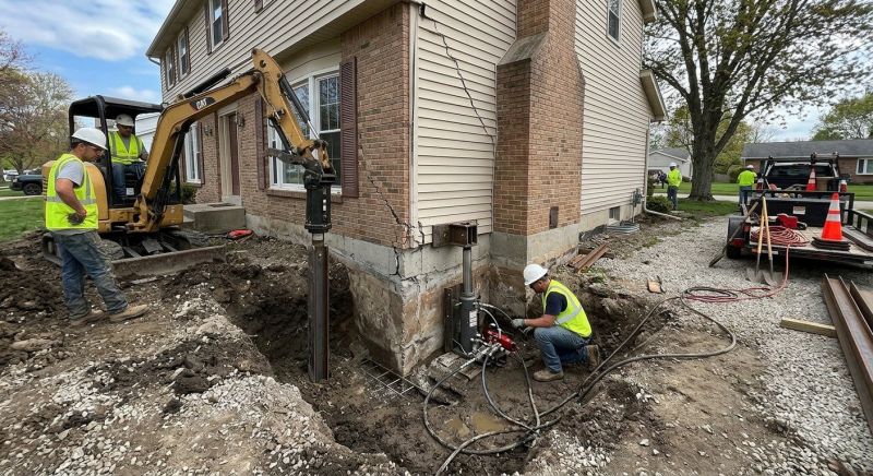 Sinking Foundation Repair in East Bridgewater, MA