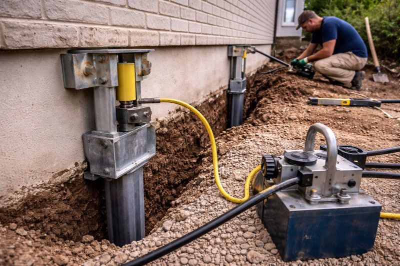 Sinking Foundation Repair in Middleboro, MA